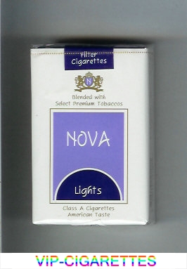 Nova Lights cigarettes soft box