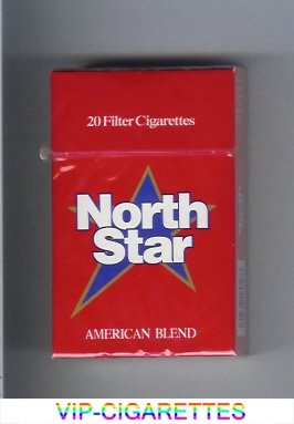 North Star American Blend red 20 Filter cigarettes hard box