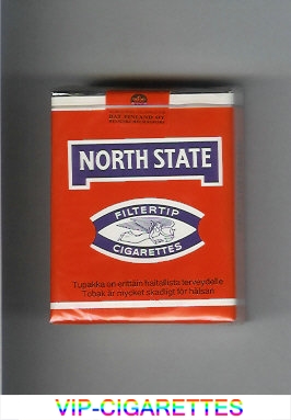 North State Filtertip cigarettes orange soft box