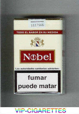 Nobel white and red cigarettes soft box