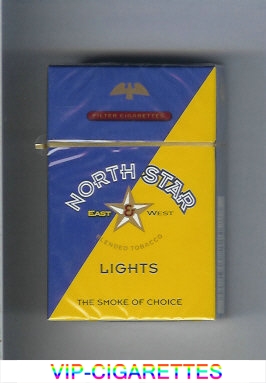 North Star East and West Lights cigarettes hard box