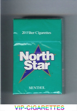 North Star Menthol green 20 Filter cigarettes hard box