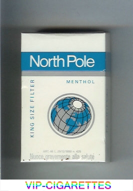 North Pole Menthol cigarettes hard box