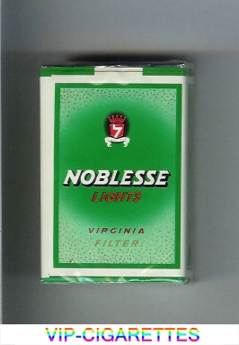 Noblesse Lights Virginia Filter green cigarettes soft box