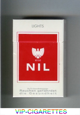 Nil Lights white and red cigarettes hard box