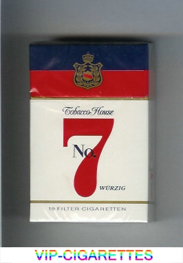 No 7 Wurzig cigarettes hard box
