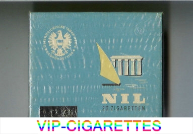 Nil light blue cigarettes wide flat hard box