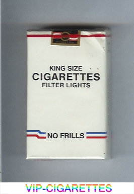 Cigarettes No Frills Filter Lights cigarettes soft box