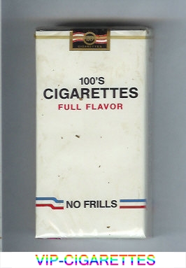 Cigarettes No Frills Full Flavor 100s cigarettes soft box