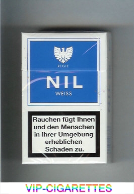 Nil Weiss white and blue cigarettes hard box