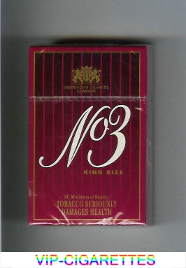 No 3 cigarettes hard box