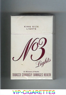 No 3 Lights cigarettes hard box