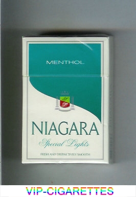 Niagara Menthol Special Lights cigarettes hard box