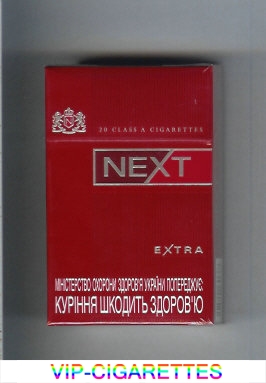 Next Extra red cigarettes hard box