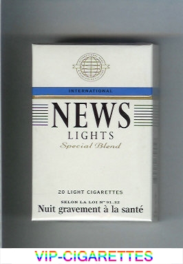 News Lights Special Blend International cigarettes hard box