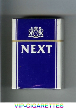 Next blue and white cigarettes hard box