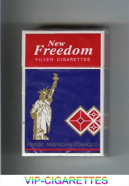 New Freedom Filter cigarettes hard box