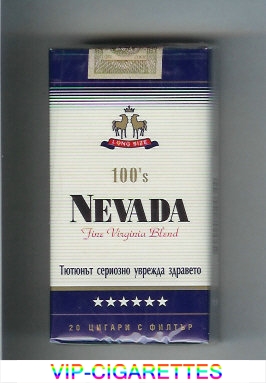 Nevada 100s Fine Virginia Blend cigarettes soft box