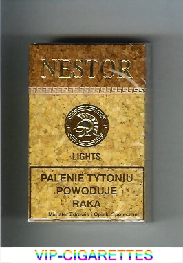 Nestor Lights cigarettes hard box