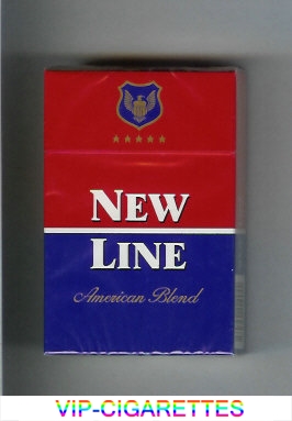 New Line American Blend cigarettes hard box