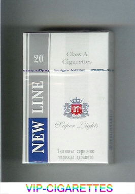 New Line Super Lights cigarettes hard box