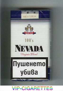 Nevada 100s Virginia Blend cigarettes soft box