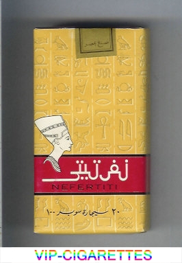 Nefertiti 100s yellow and red cigarettes soft box