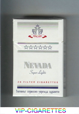 Nevada Super Lights cigarettes hard box