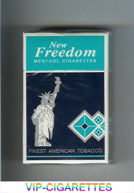 New Freedom Menthol cigarettes hard box