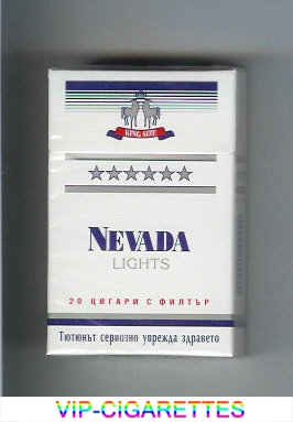 Nevada Lights cigarettes hard box