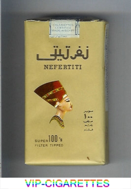 Nefertiti 100s brown cigarettes soft box