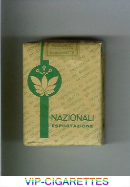 Nazionali Esportazione grey and green cigarettes soft box