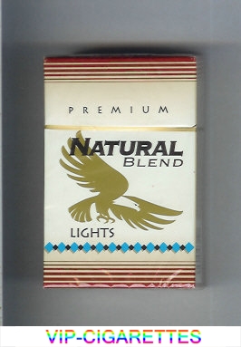Natural Blend Premium Lights cigarettes hard box