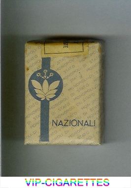 Nazionali grey and blue cigarettes soft box