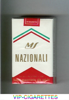 Nazionali white and red cigarettes soft box