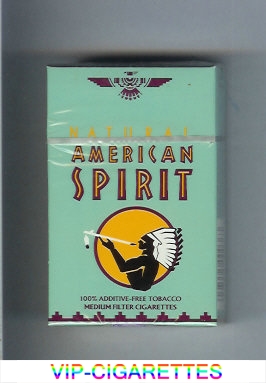 Natural American Spirit Medium grey cigarettes hard box