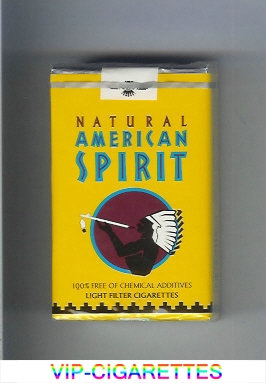 Natural American Spirit Light yellow cigarettes soft box