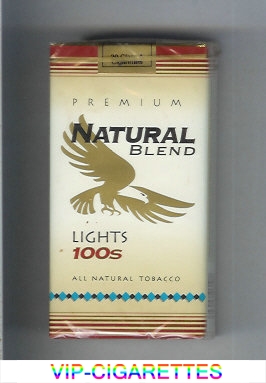 Natural Blend Premium Lights 100s cigarettes soft box