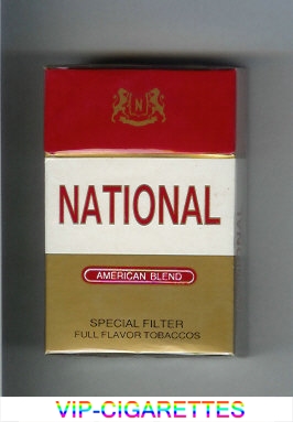 National American Blend Special Filter Full Flavor Tobaccos cigarettes hard box