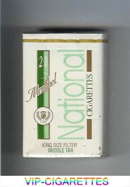 National Menthol cigarettes soft box