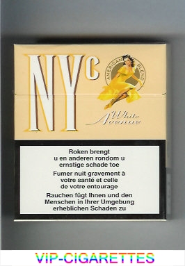 NYC White Avenue American Blend 25 cigarettes hard box