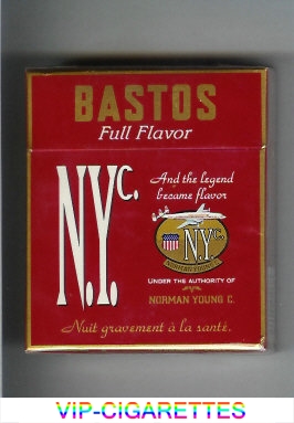 N.Y.C. Bastos Full Flavor 25 cigarettes hard box