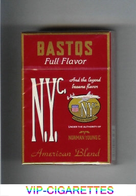 N.Y.C. Bastos Full Flavor American Blend cigarettes hard box