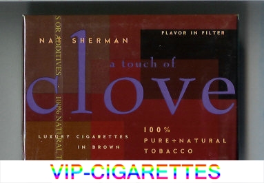Nat Sherman Flavor in Filter cigarettes wide flat hard box