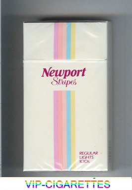 Newport Stripes Regular Lights 100s cigarettes hard box