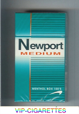 Newport Medium Menthol 100s cigarettes hard box