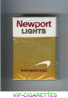 Newport Non Menthol Lights cigarettes hard box