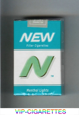 N New Menthol Lights cigarettes soft box
