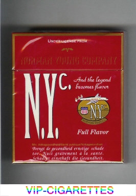 N.Y.C. Full Flavor 25 cigarettes hard box