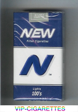 N New Lights 100s cigarettes soft box